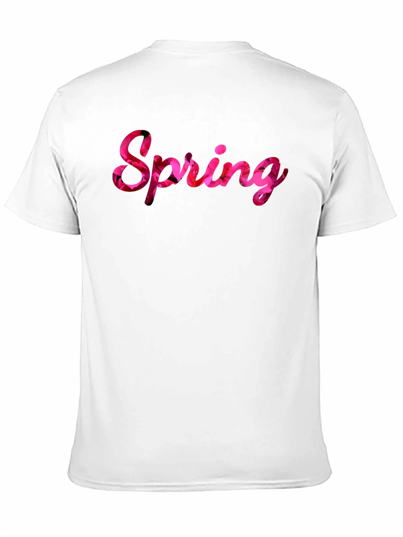 Spring Floral T-Shirt - Black Casual Tee