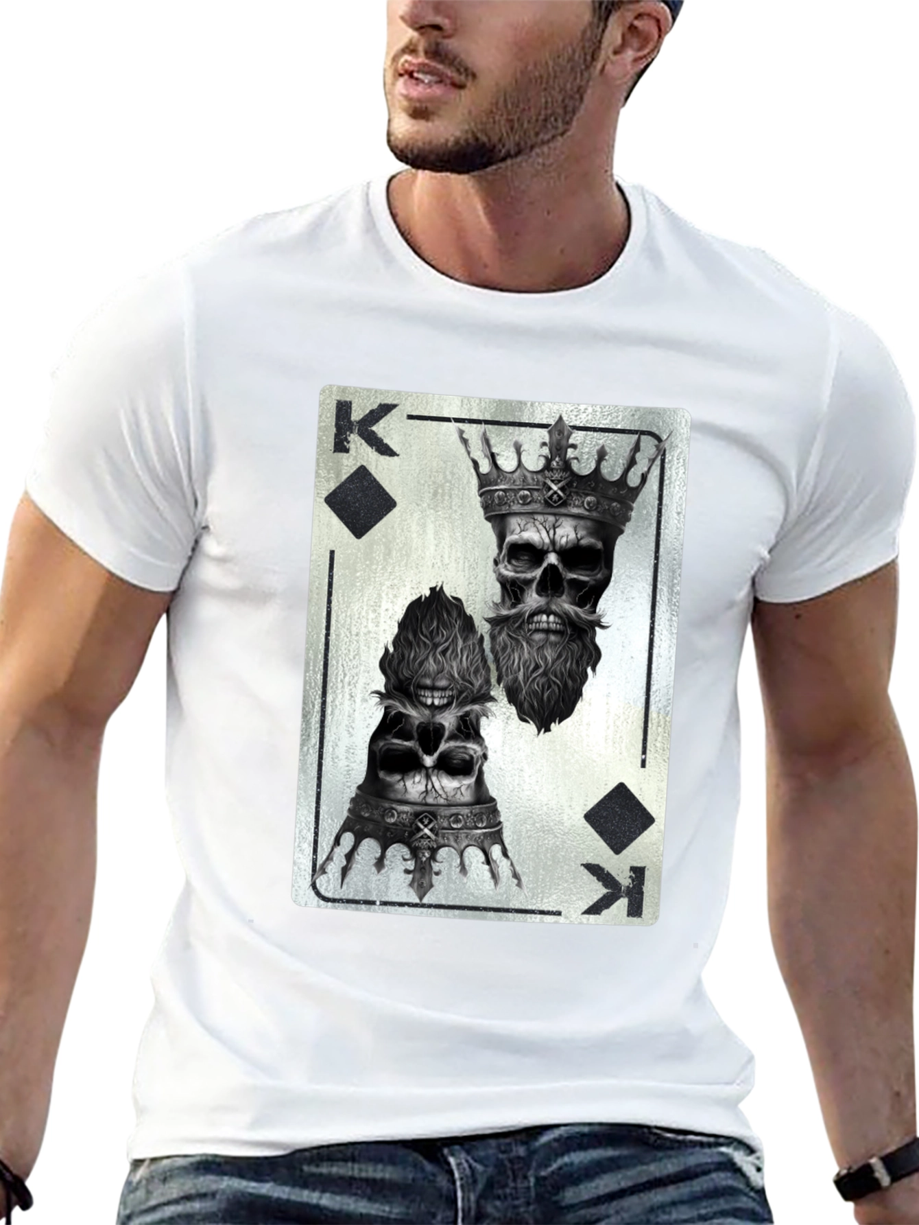King of Skulls Graphic Tee - Black