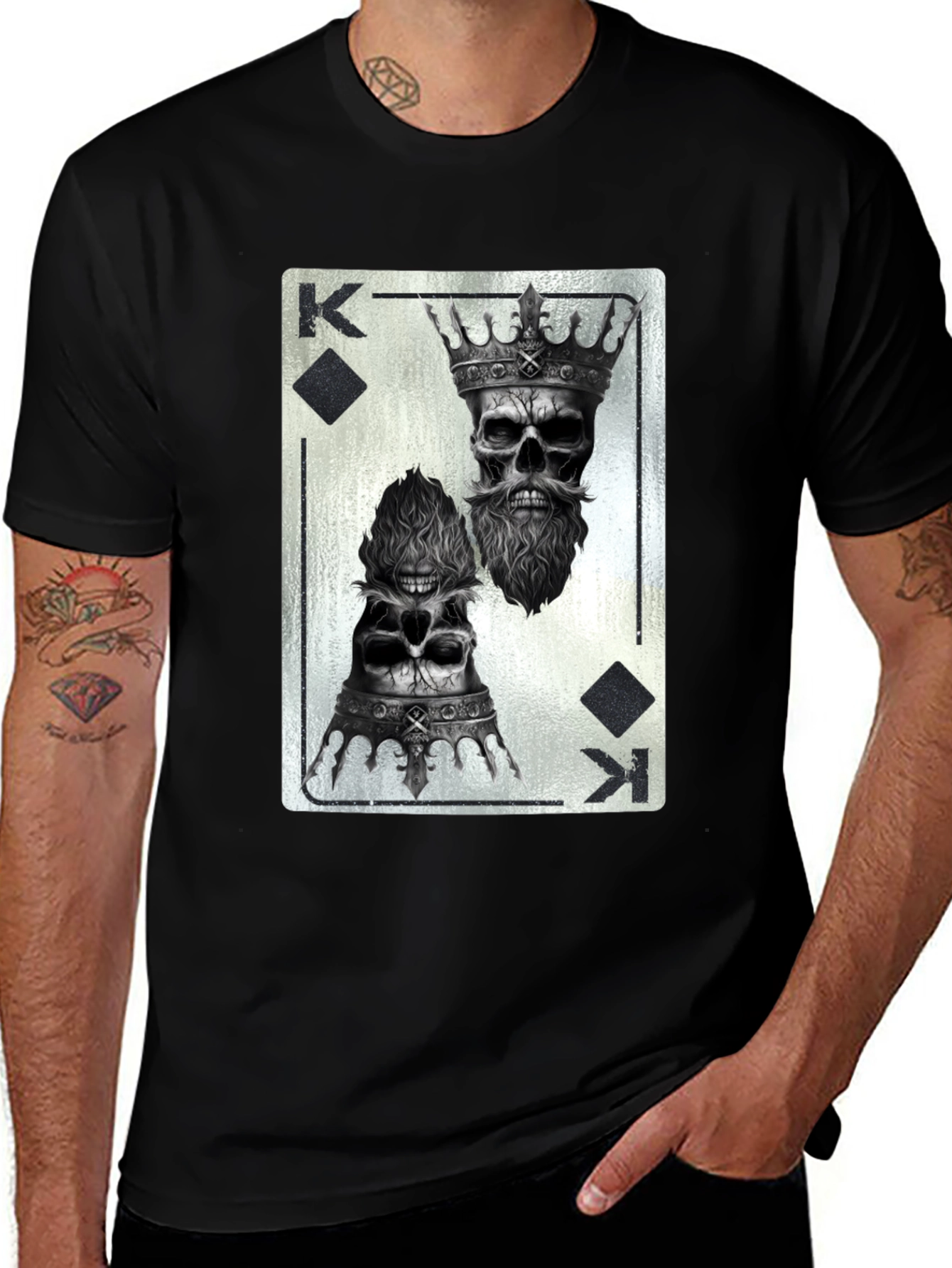 King of Skulls Graphic Tee - Black