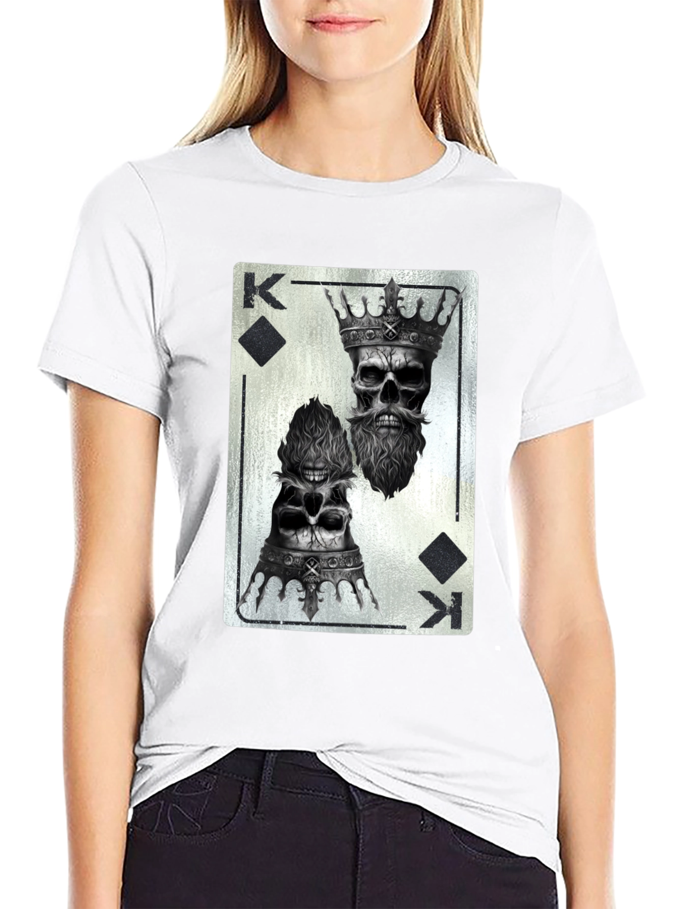 King of Skulls Graphic Tee - Black