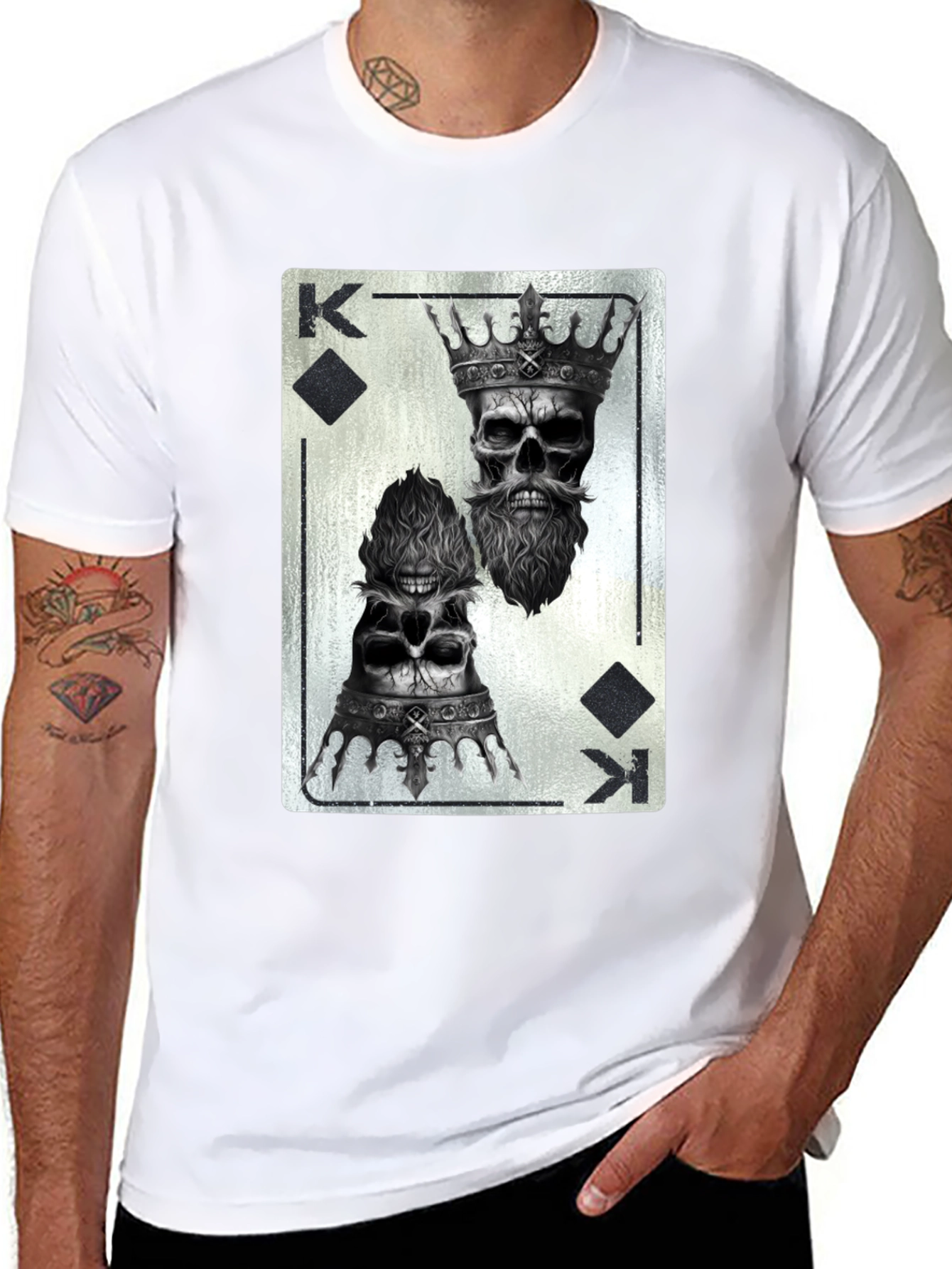 King of Skulls Graphic Tee - Black