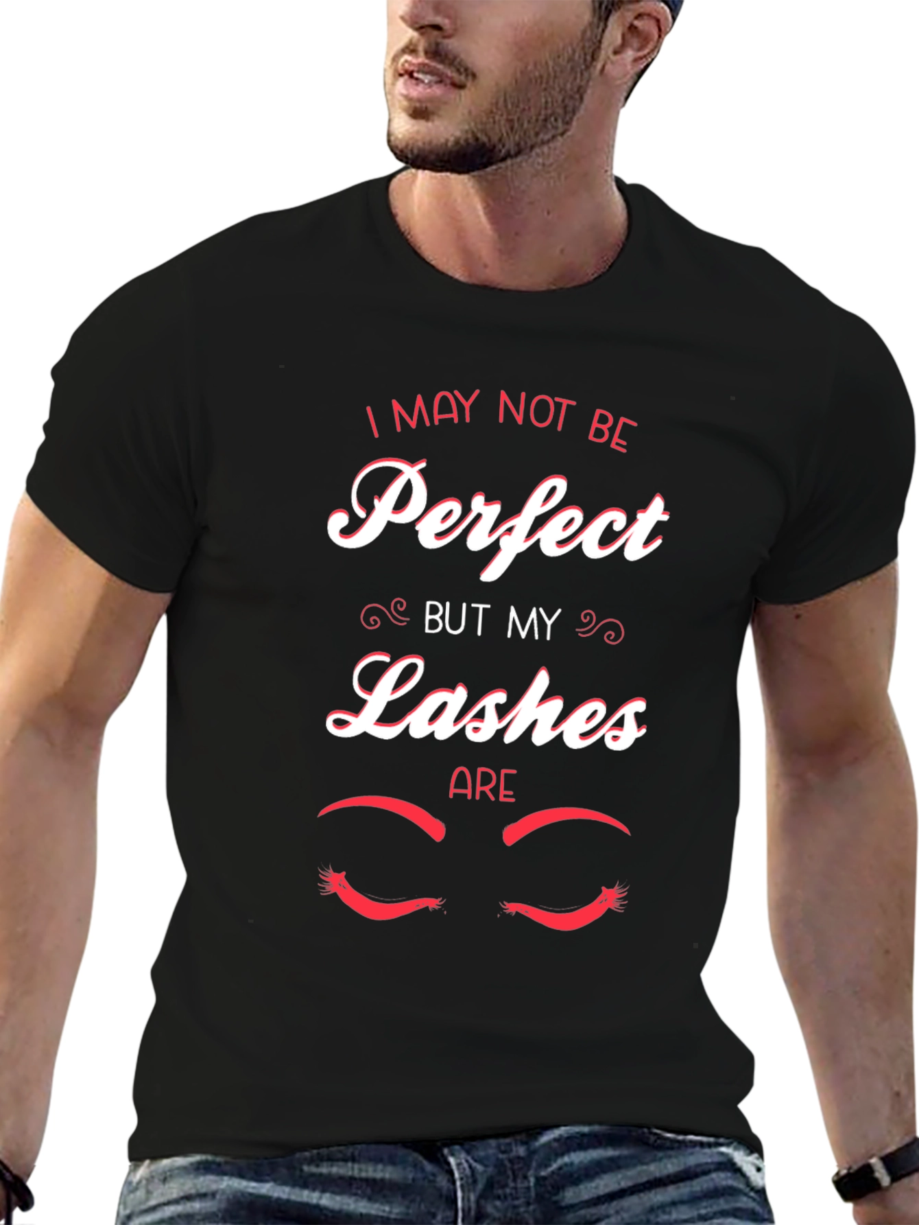 Perfect Lashes Graphic Tee -  Unisex Cotton T-Shirt