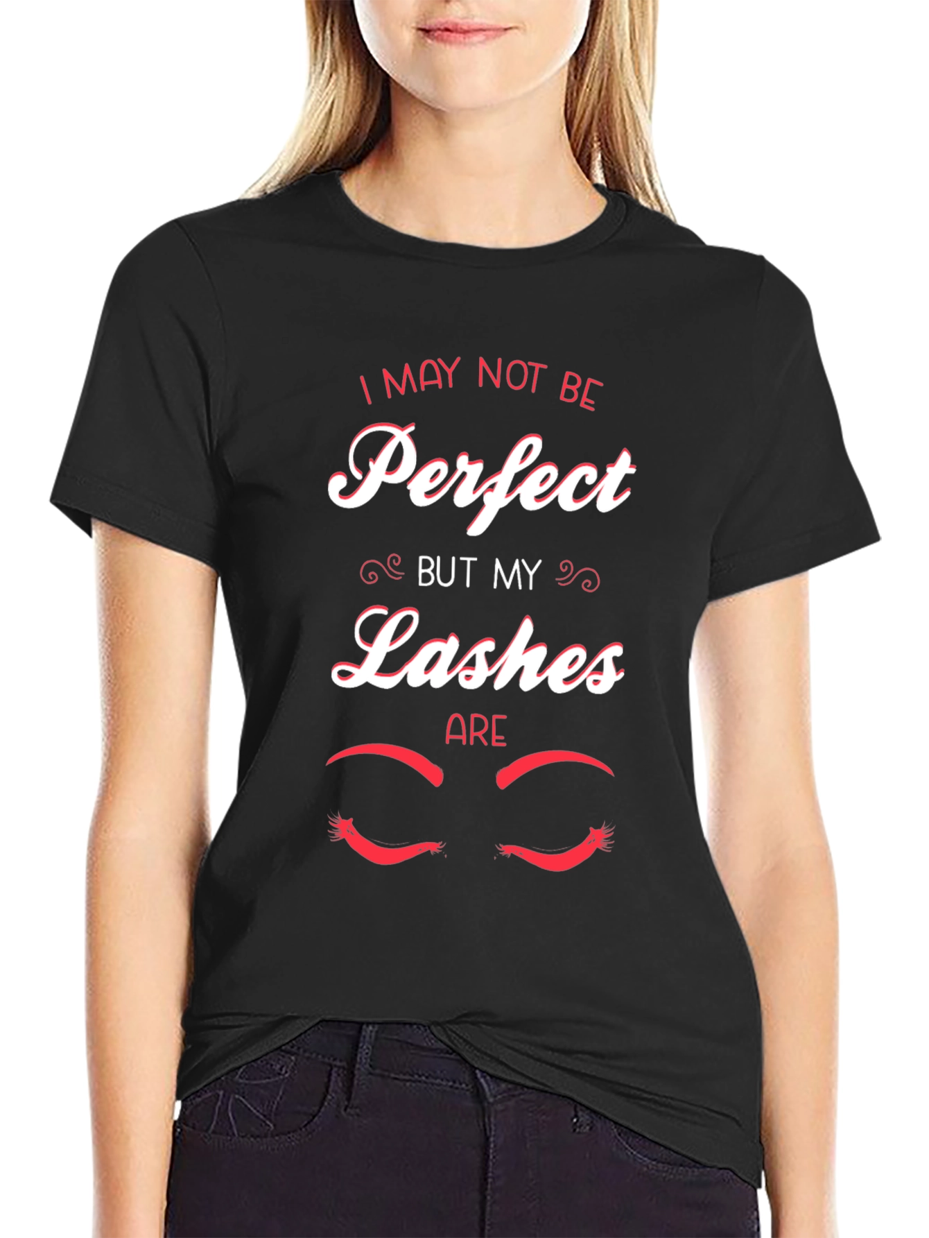 Perfect Lashes Graphic Tee -  Unisex Cotton T-Shirt