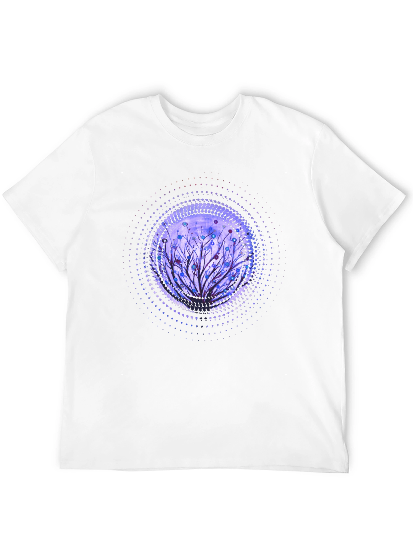 Artistic Tree Graphic Black T-Shirt