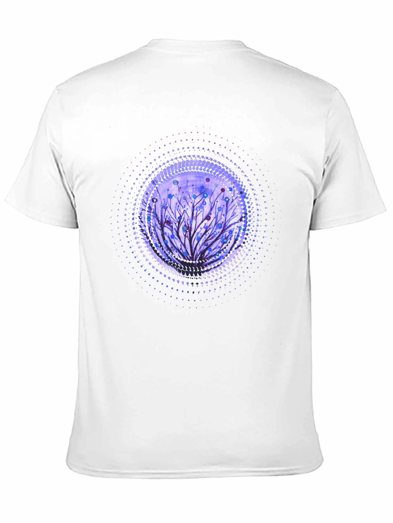 Artistic Tree Graphic Black T-Shirt