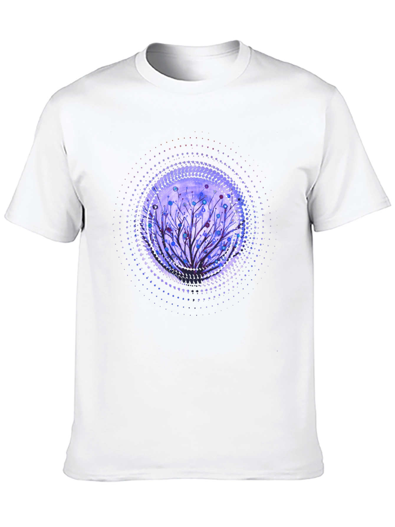 Artistic Tree Graphic Black T-Shirt