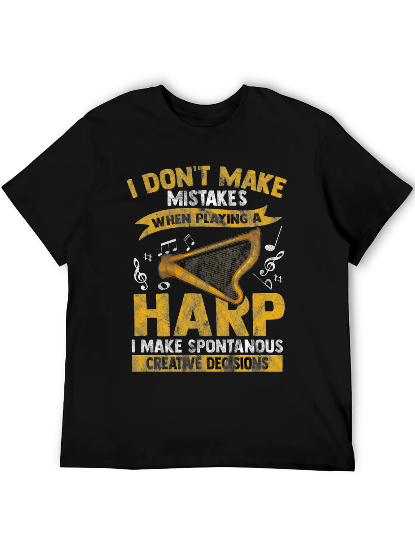 Harp Player T-Shirt - Spontaneous Creative Decisions