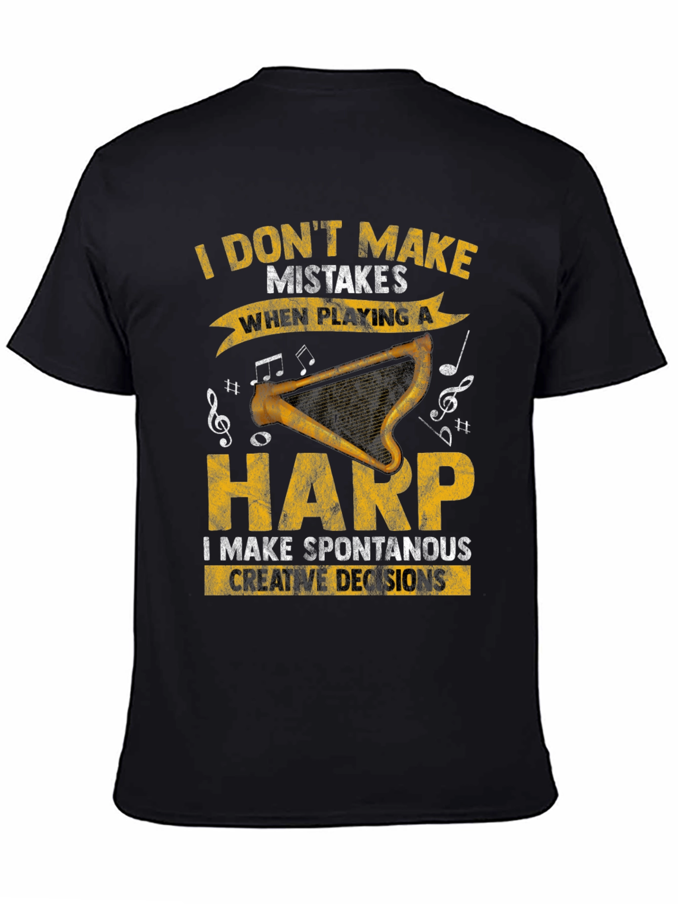 Harp Player T-Shirt - Spontaneous Creative Decisions