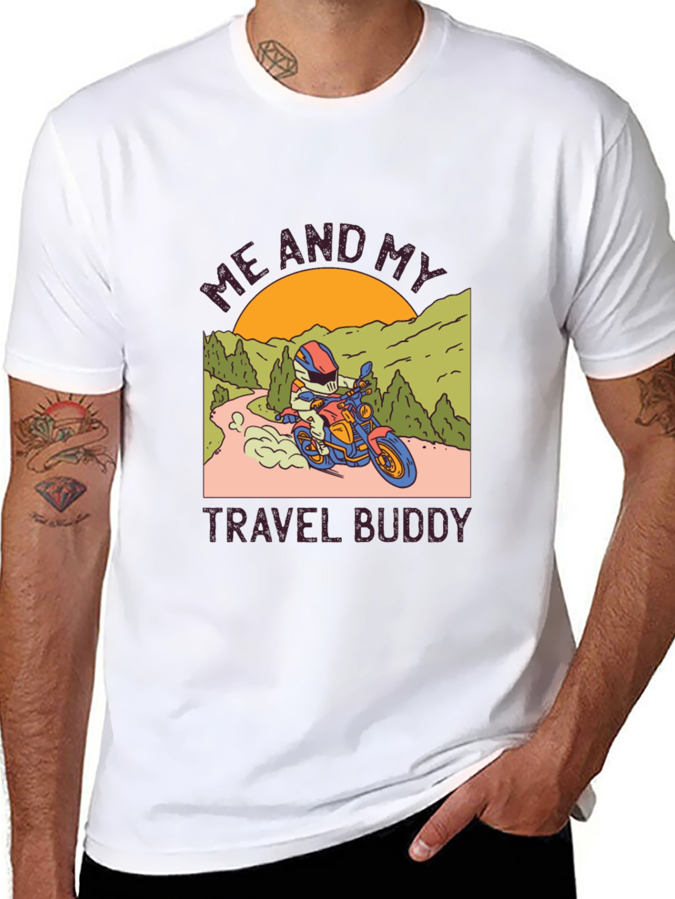 Motorcycle Travel Buddy Graphic Tee