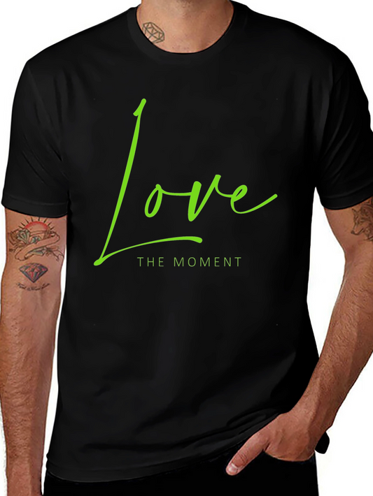 Love the Moment Black Graphic Tee