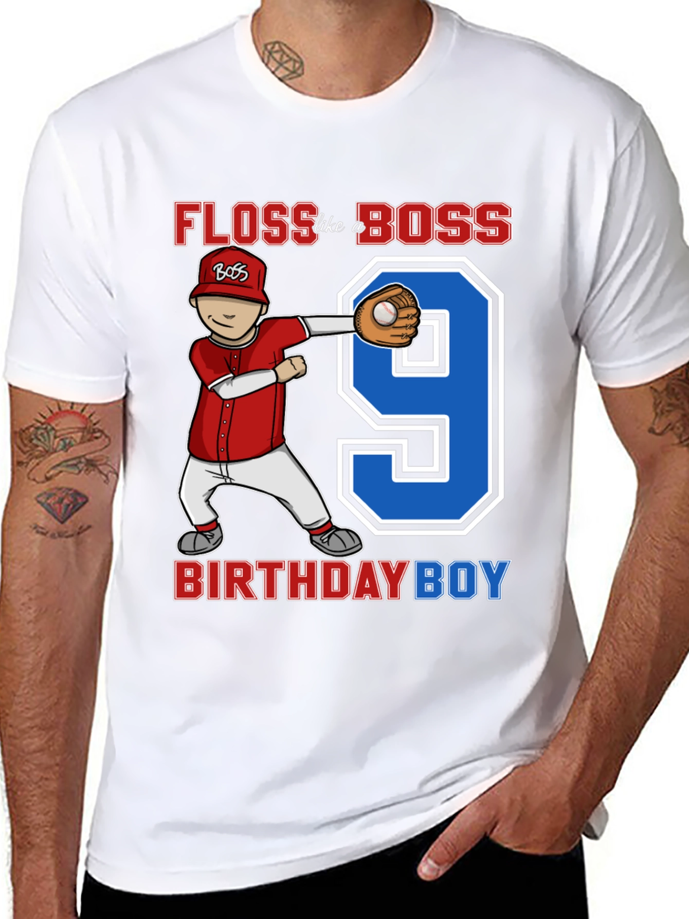 Floss Like a Boss Birthday Boy T-Shirt