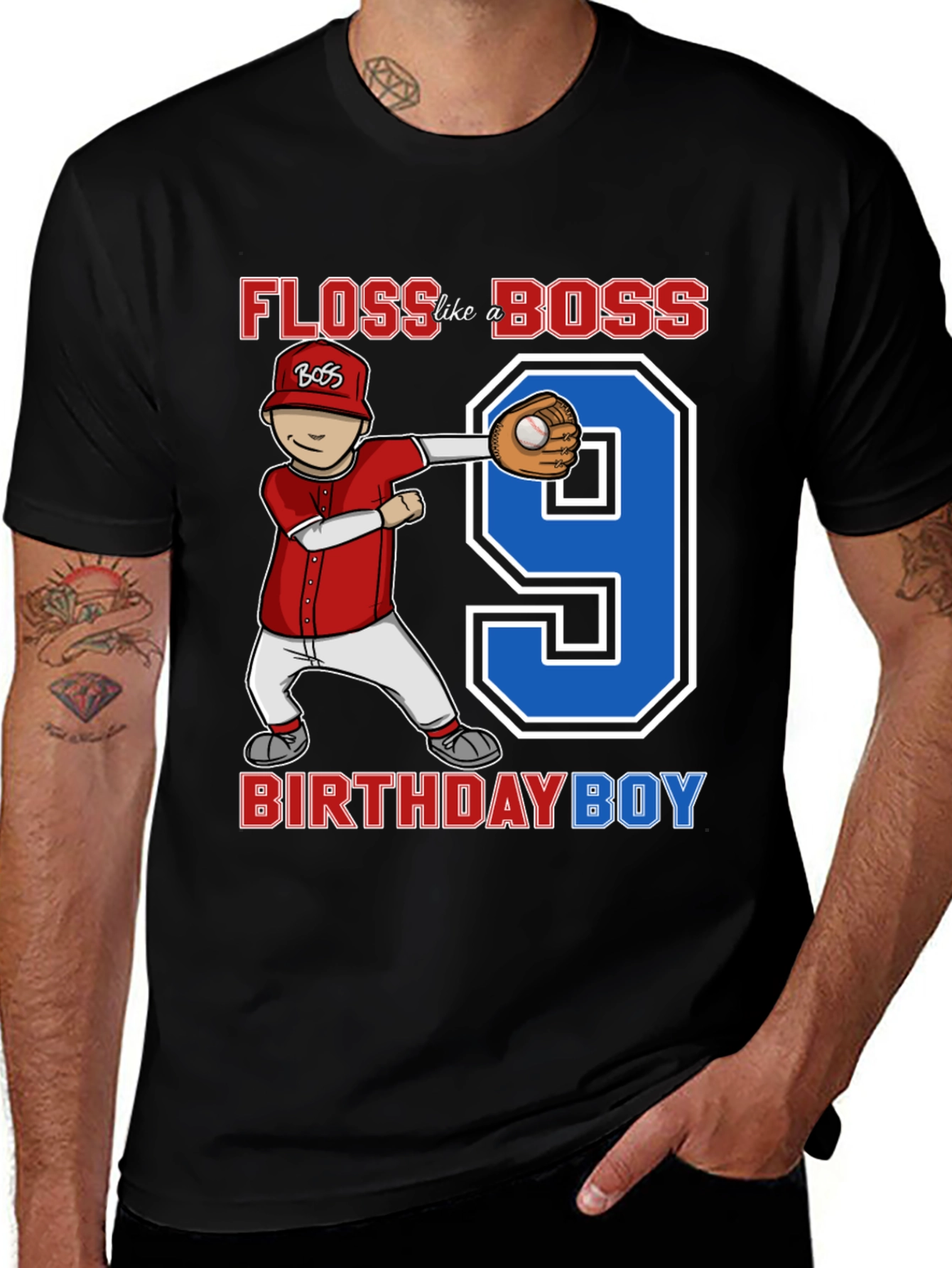 Floss Like a Boss Birthday Boy T-Shirt