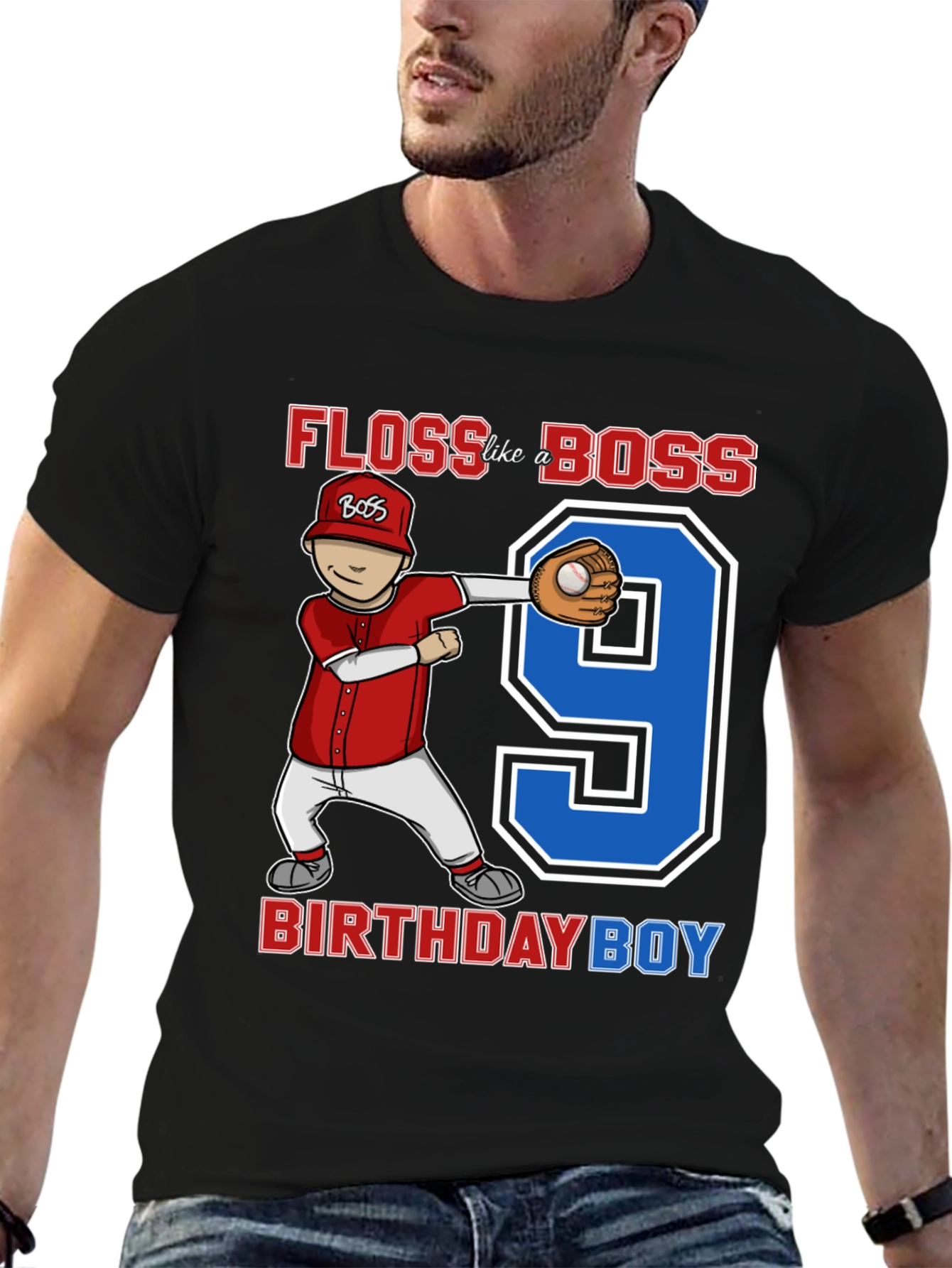 Floss Like a Boss Birthday Boy T-Shirt