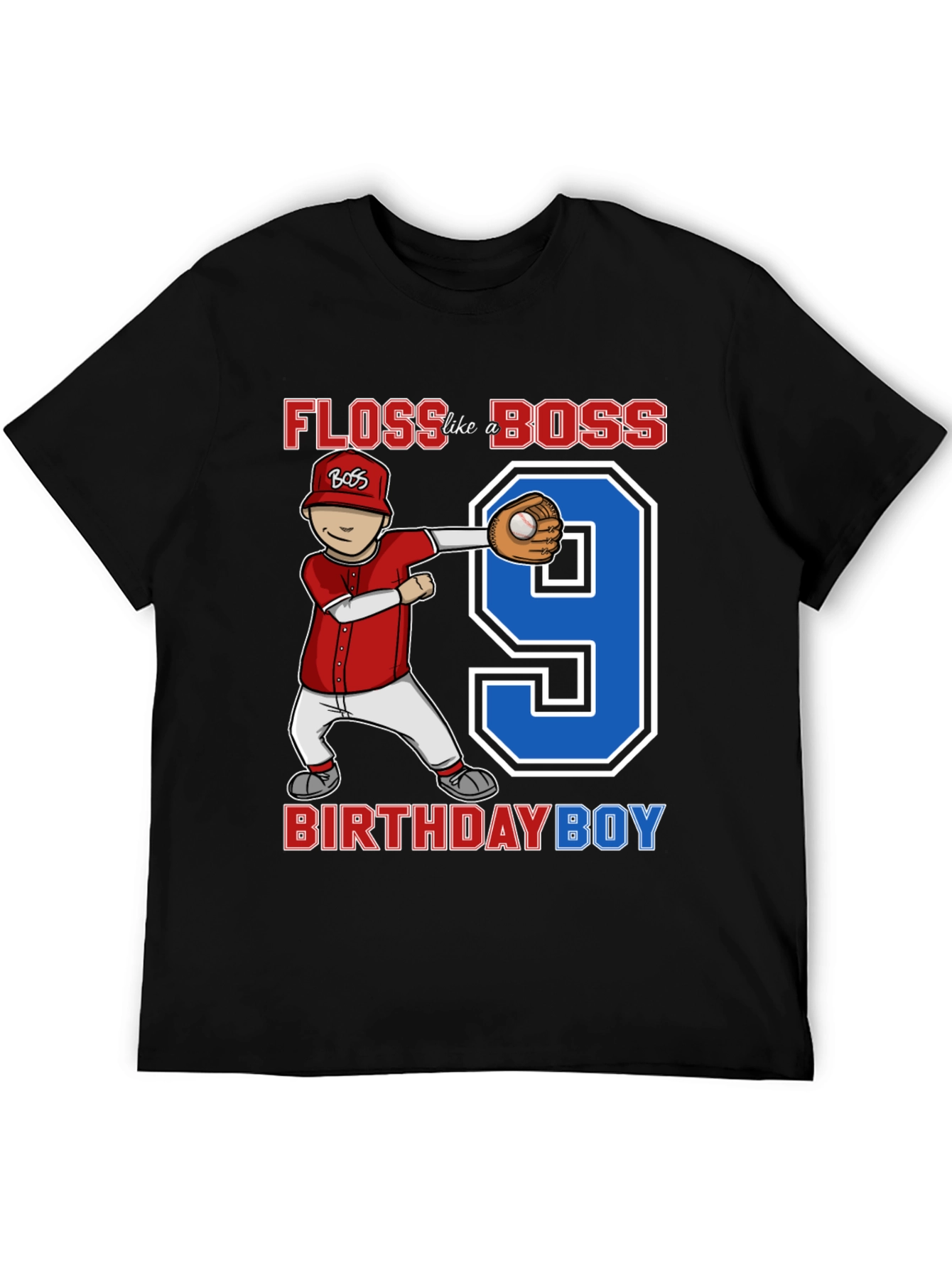 Floss Like a Boss Birthday Boy T-Shirt
