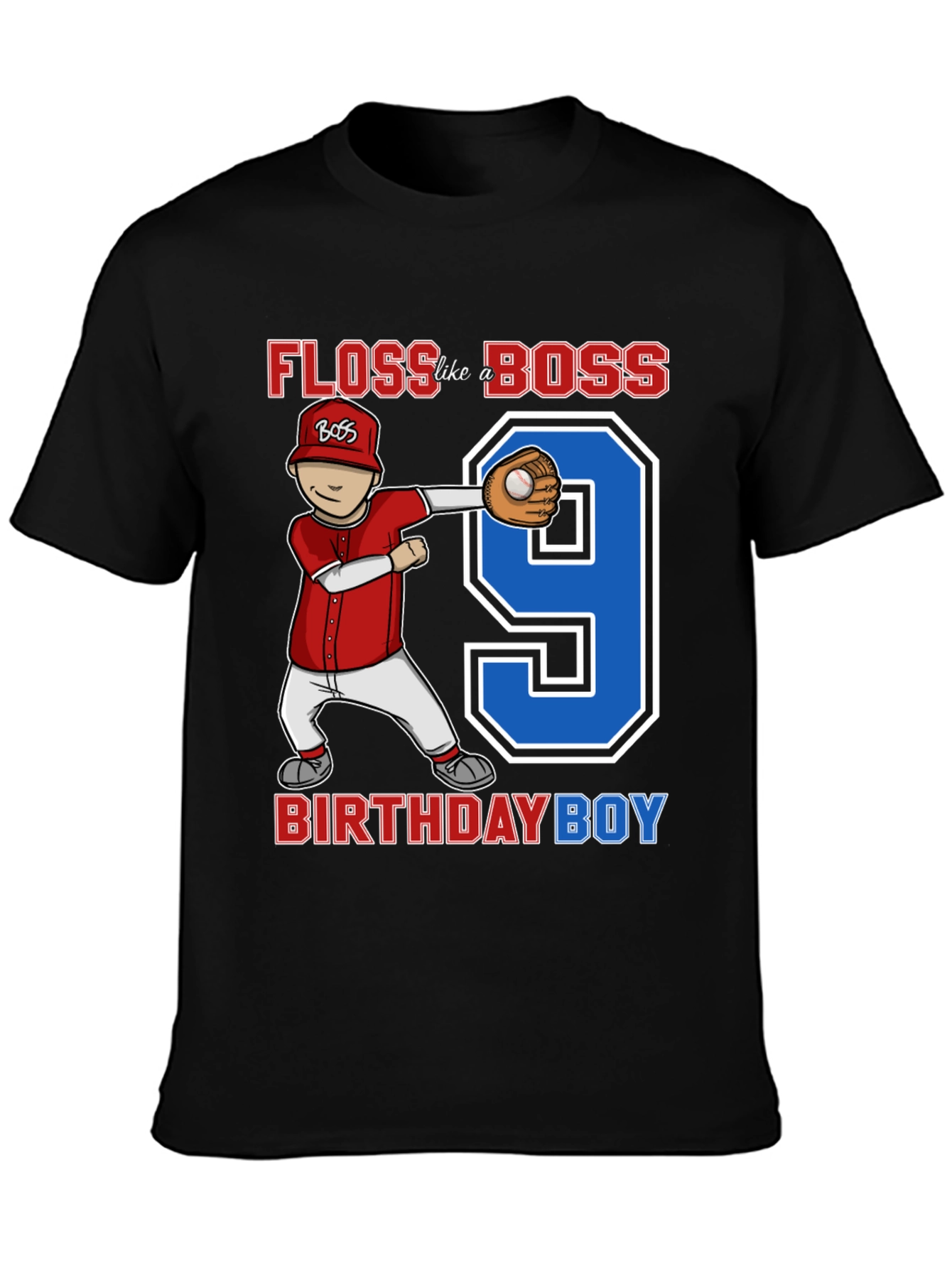 Floss Like a Boss Birthday Boy T-Shirt