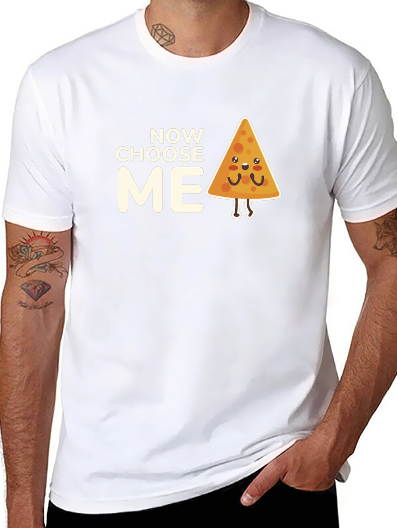 Choose Me Nacho Graphic Tee - Black Crewneck