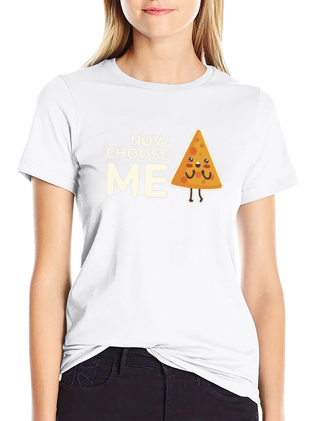 Choose Me Nacho Graphic Tee - Black Crewneck