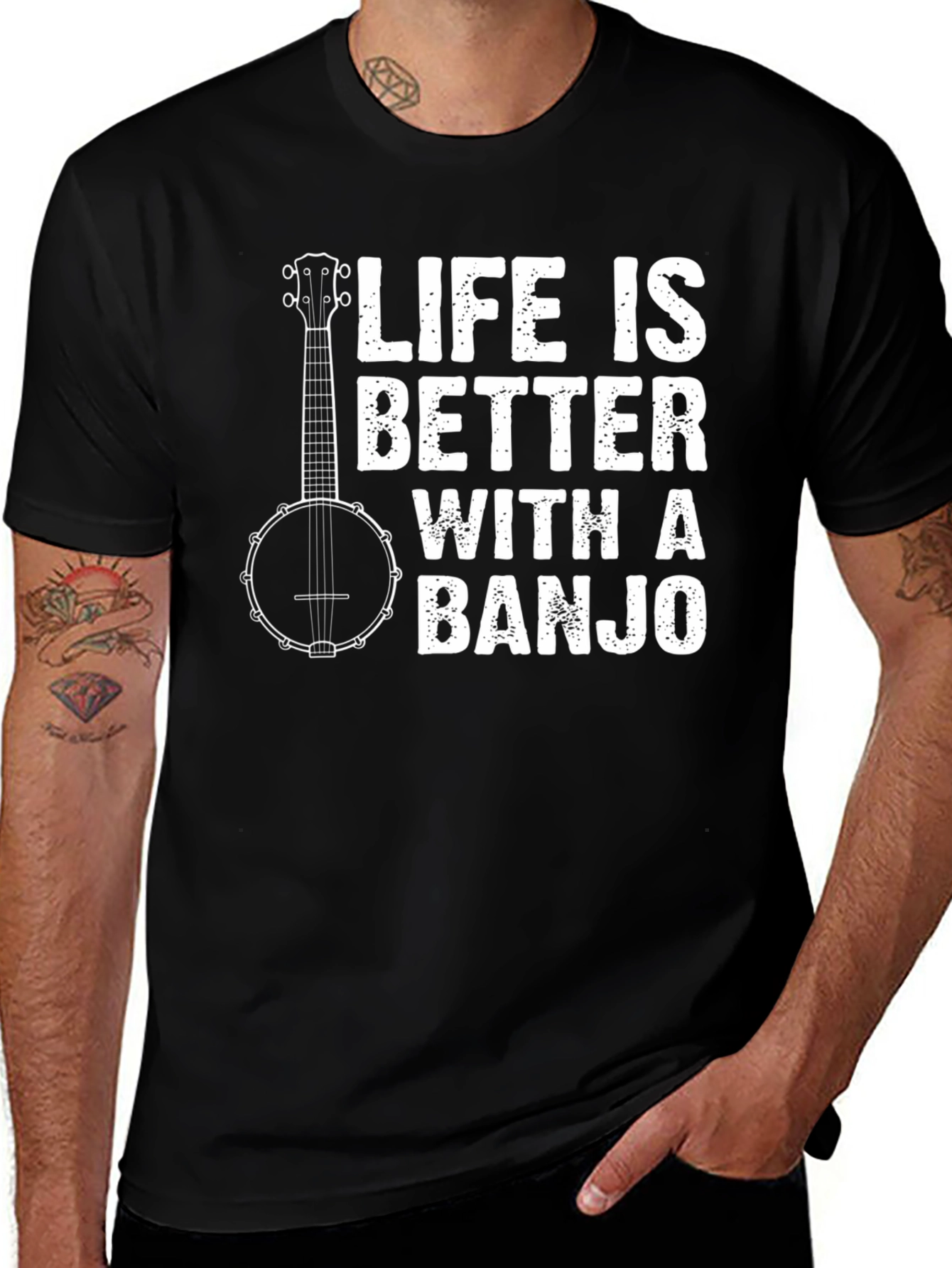 Life is Better with a Banjo T-Shirt