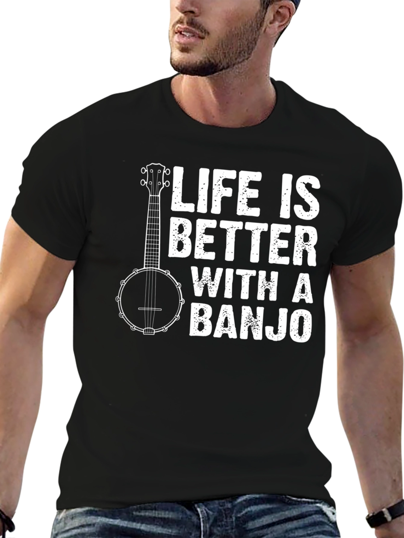 Life is Better with a Banjo T-Shirt