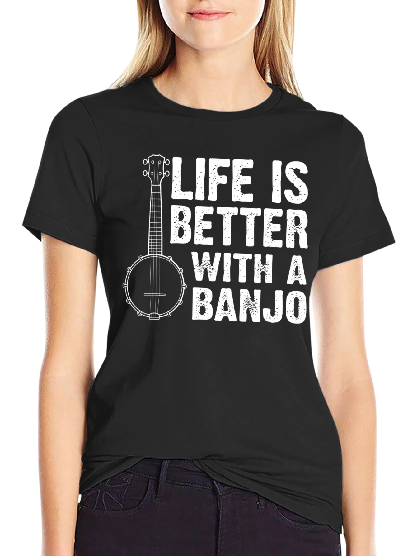 Life is Better with a Banjo T-Shirt