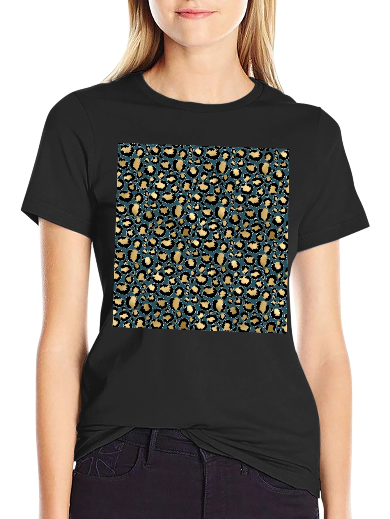 Leopard Print Tee - Stylish Animal Print T-Shirt