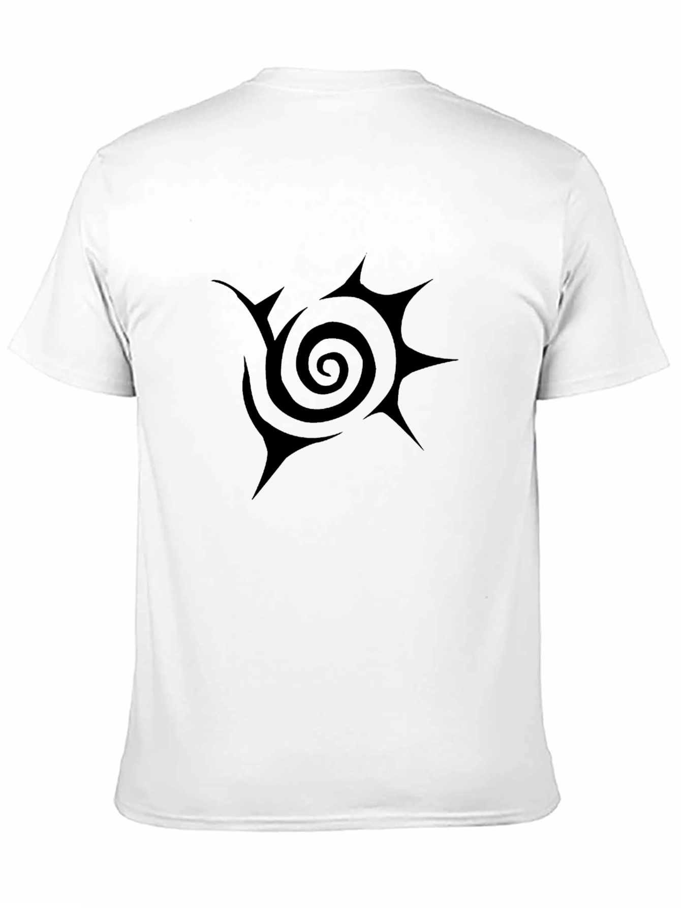 Spiral Sun Tattoo Graphic T-Shirt - Modern Black Tee