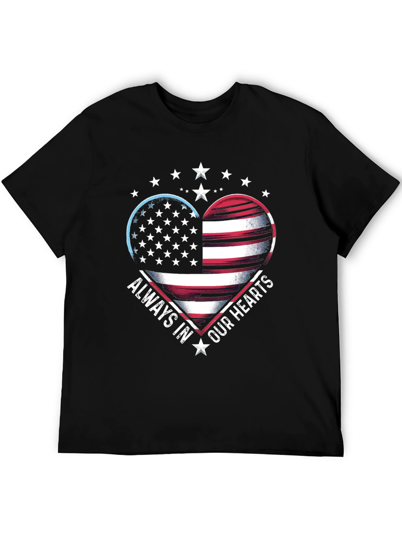 Patriotic Heart Graphic T-Shirt