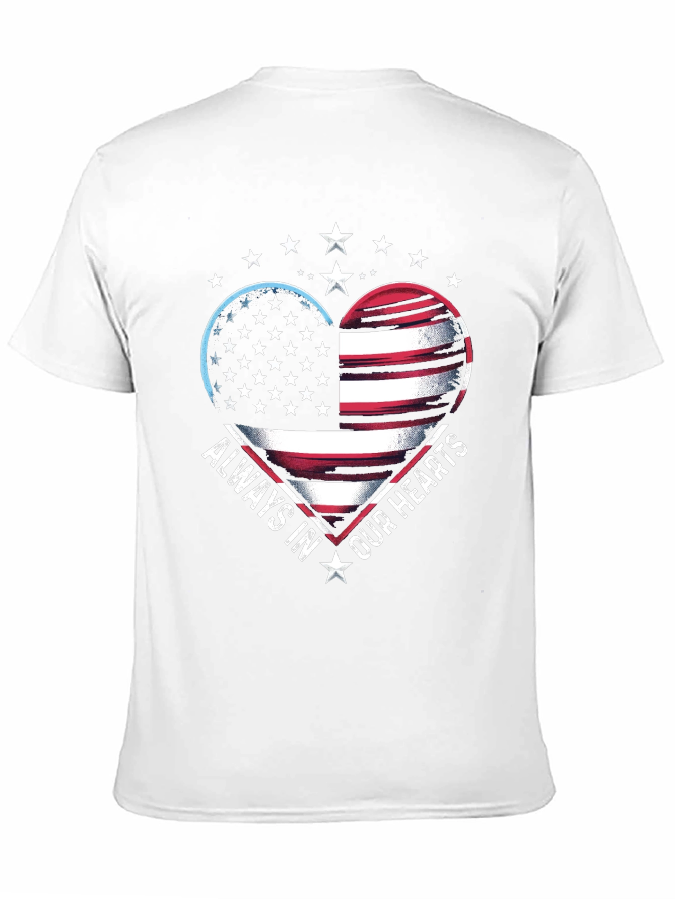 Patriotic Heart Graphic T-Shirt