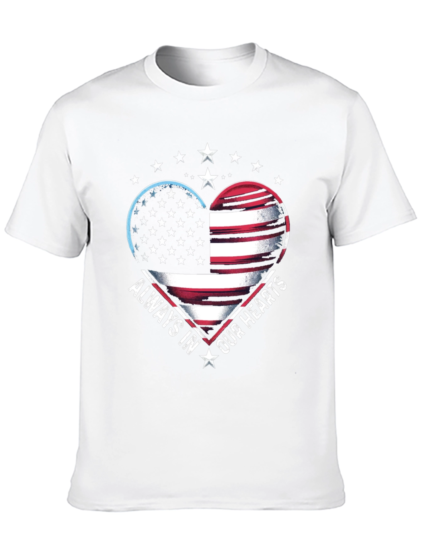 Patriotic Heart Graphic T-Shirt