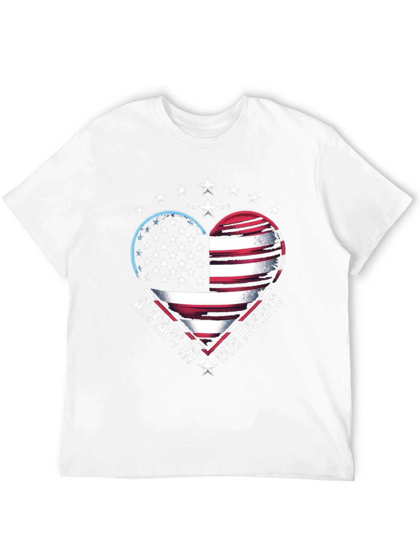 Patriotic Heart Graphic T-Shirt