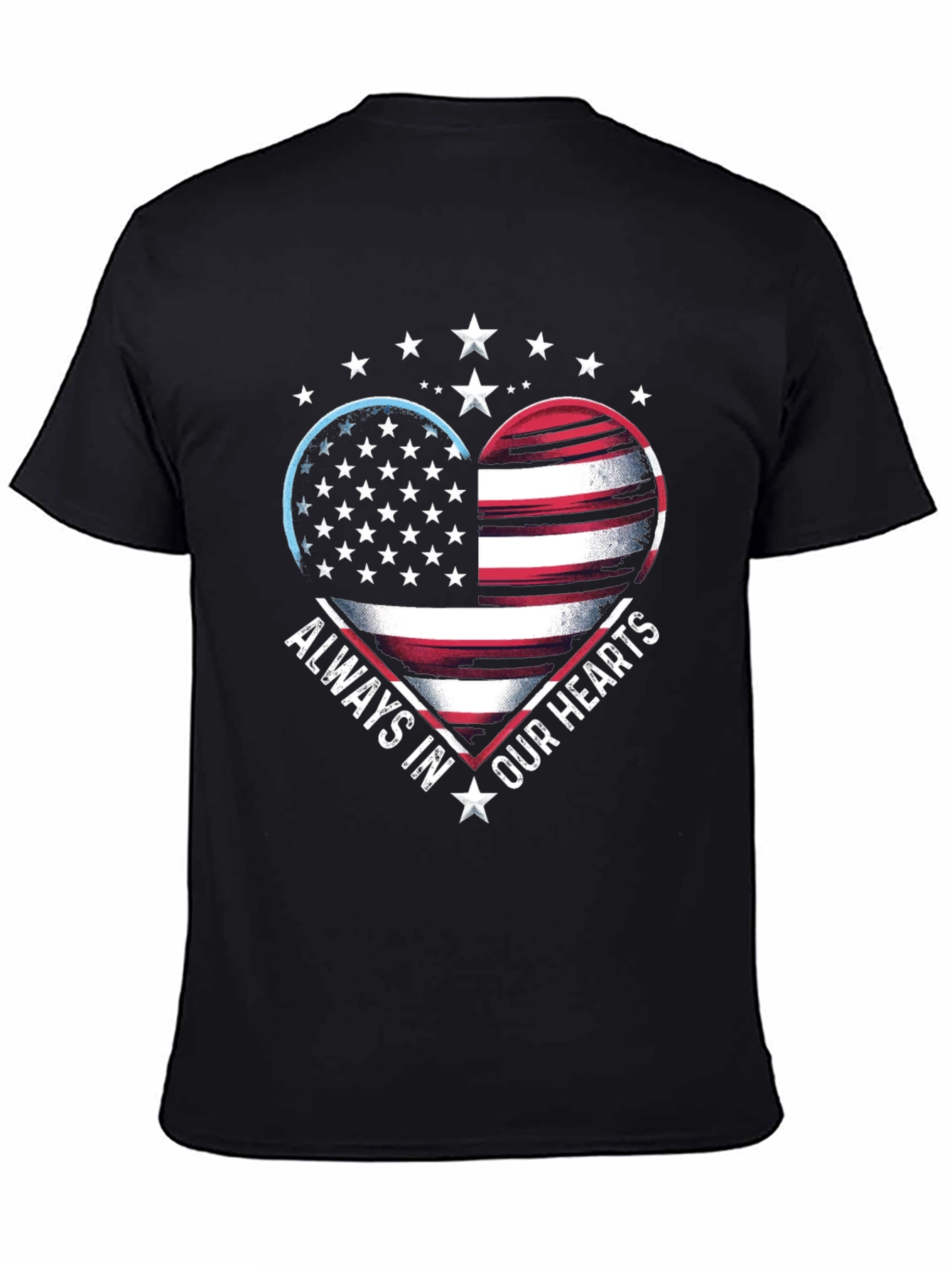 Patriotic Heart Graphic T-Shirt