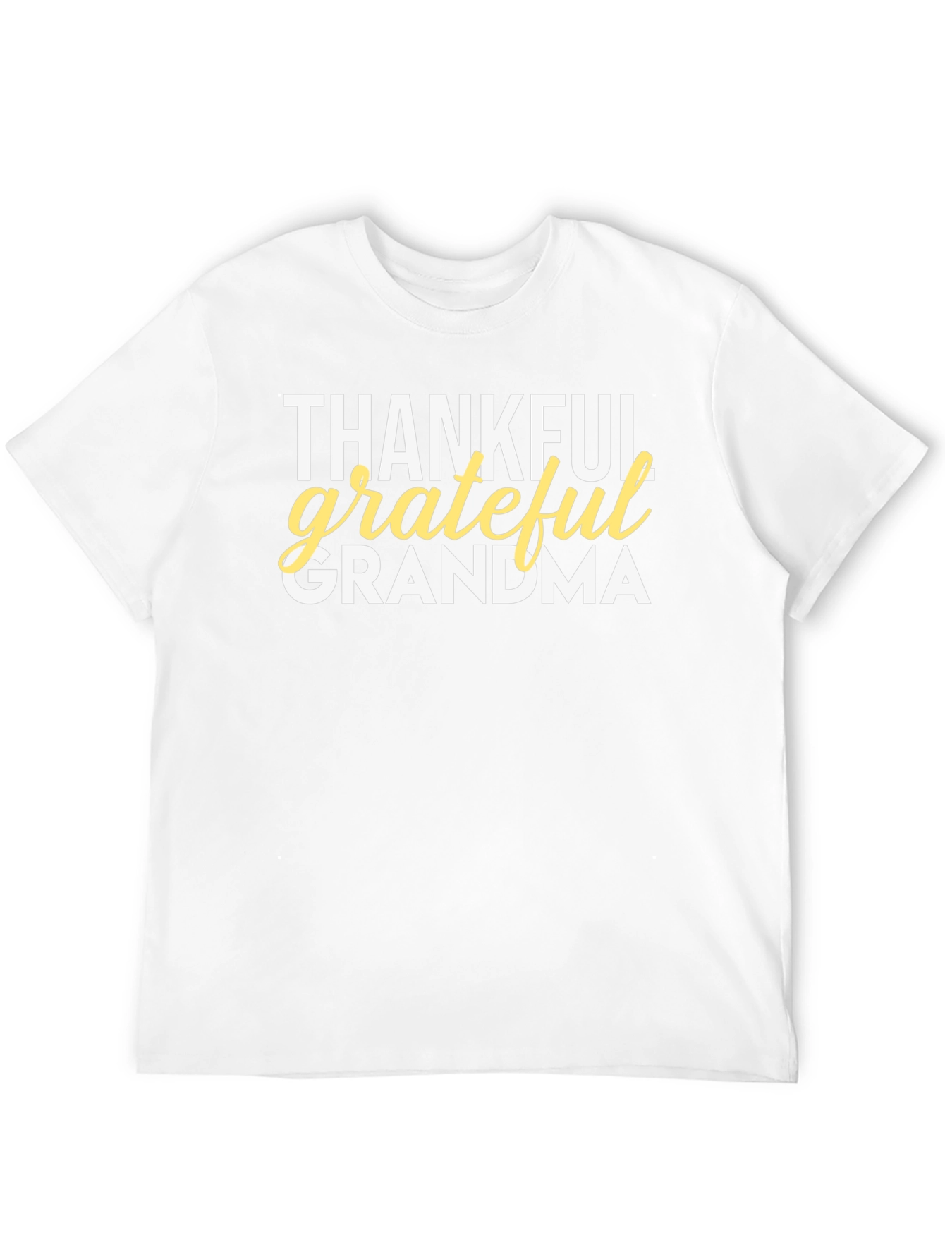 Thankful Grateful Grandma T-Shirt - Black