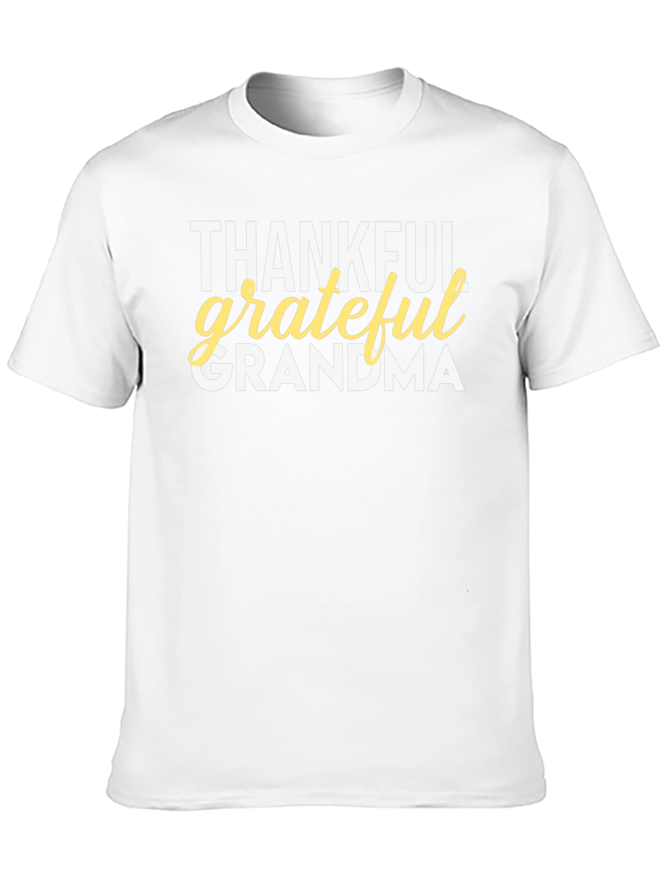 Thankful Grateful Grandma T-Shirt - Black