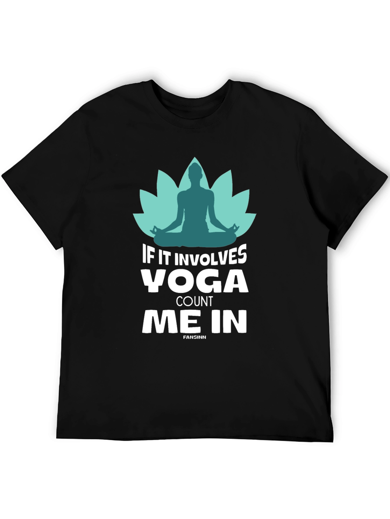 Yoga Count Me In Black T-Shirt