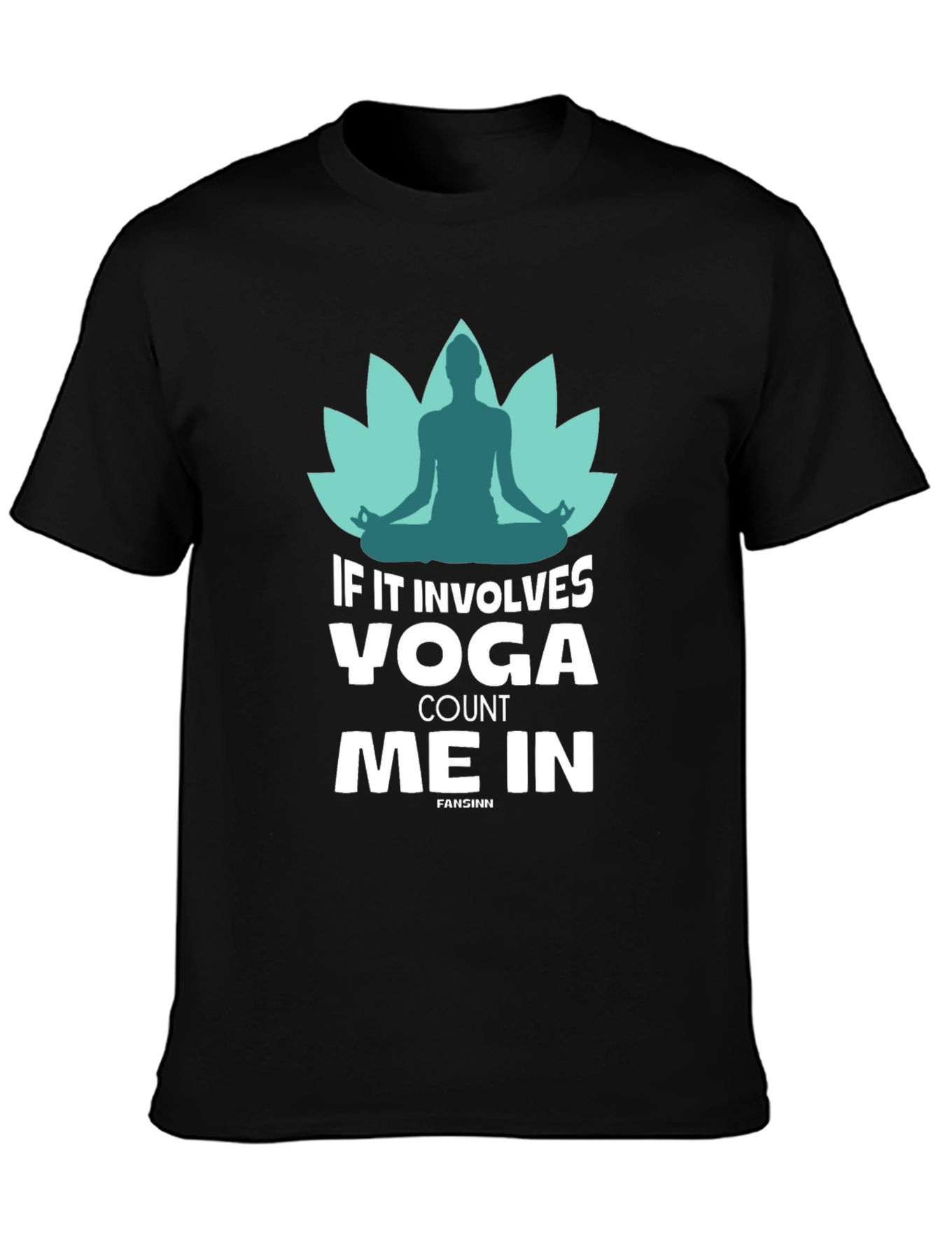 Yoga Count Me In Black T-Shirt