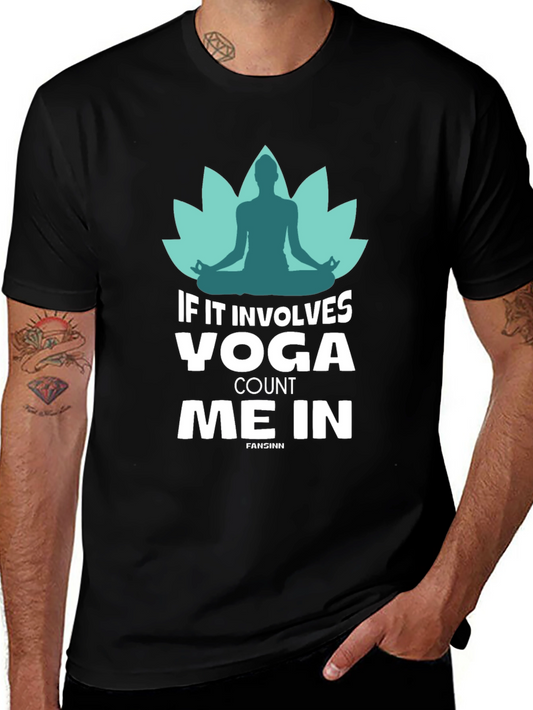 Yoga Count Me In Black T-Shirt