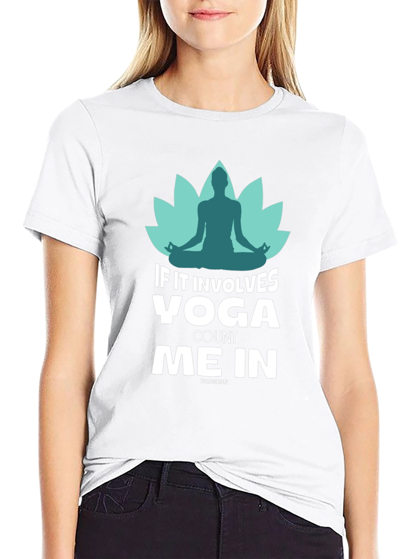 Yoga Count Me In Black T-Shirt