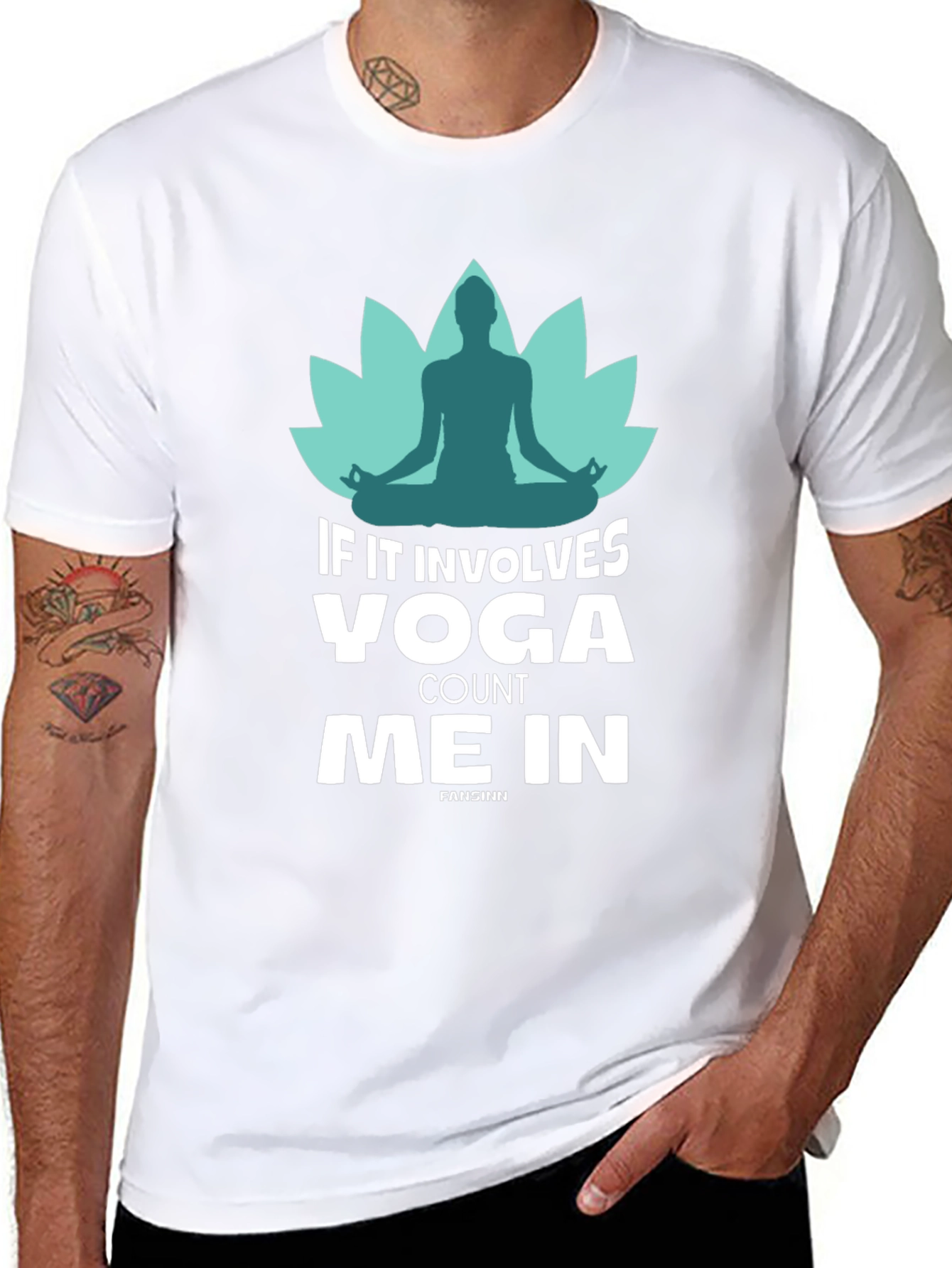 Yoga Count Me In Black T-Shirt