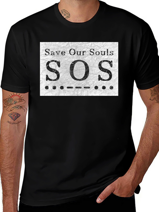 SOS Save Our Souls Graphic T-Shirt