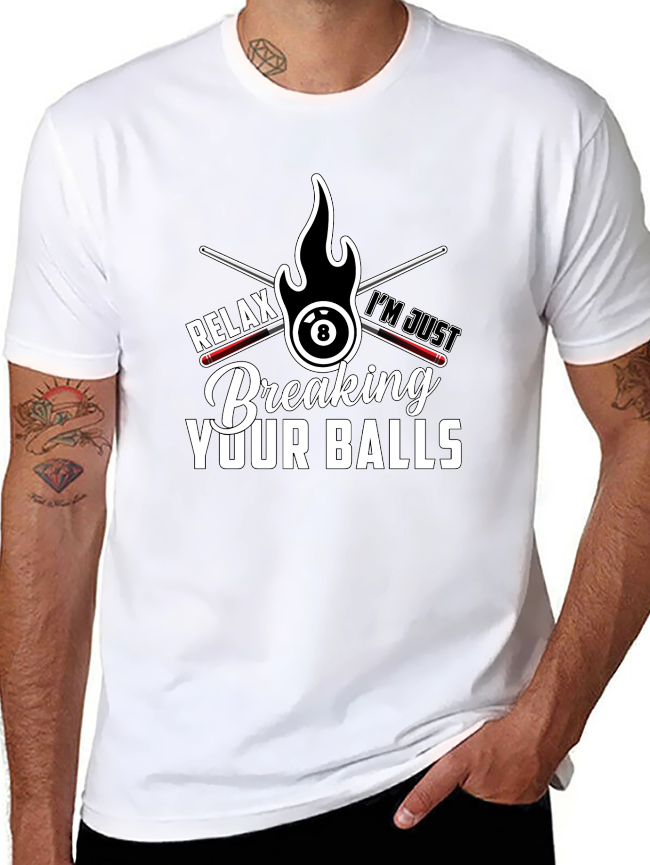 Relax Breaking Your Balls Billiards T-Shirt
