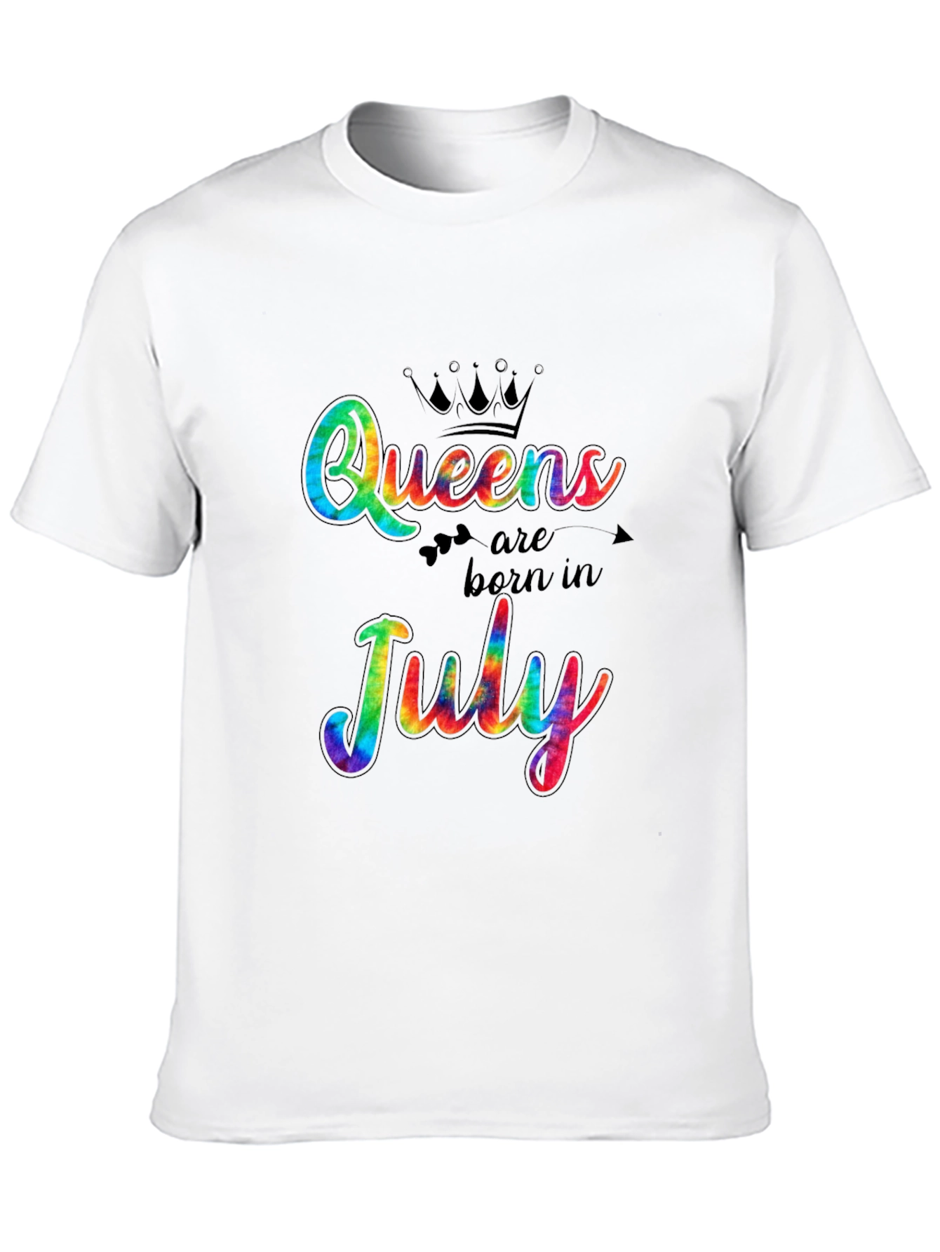 Queens Born in July Tie Dye T-Shirt