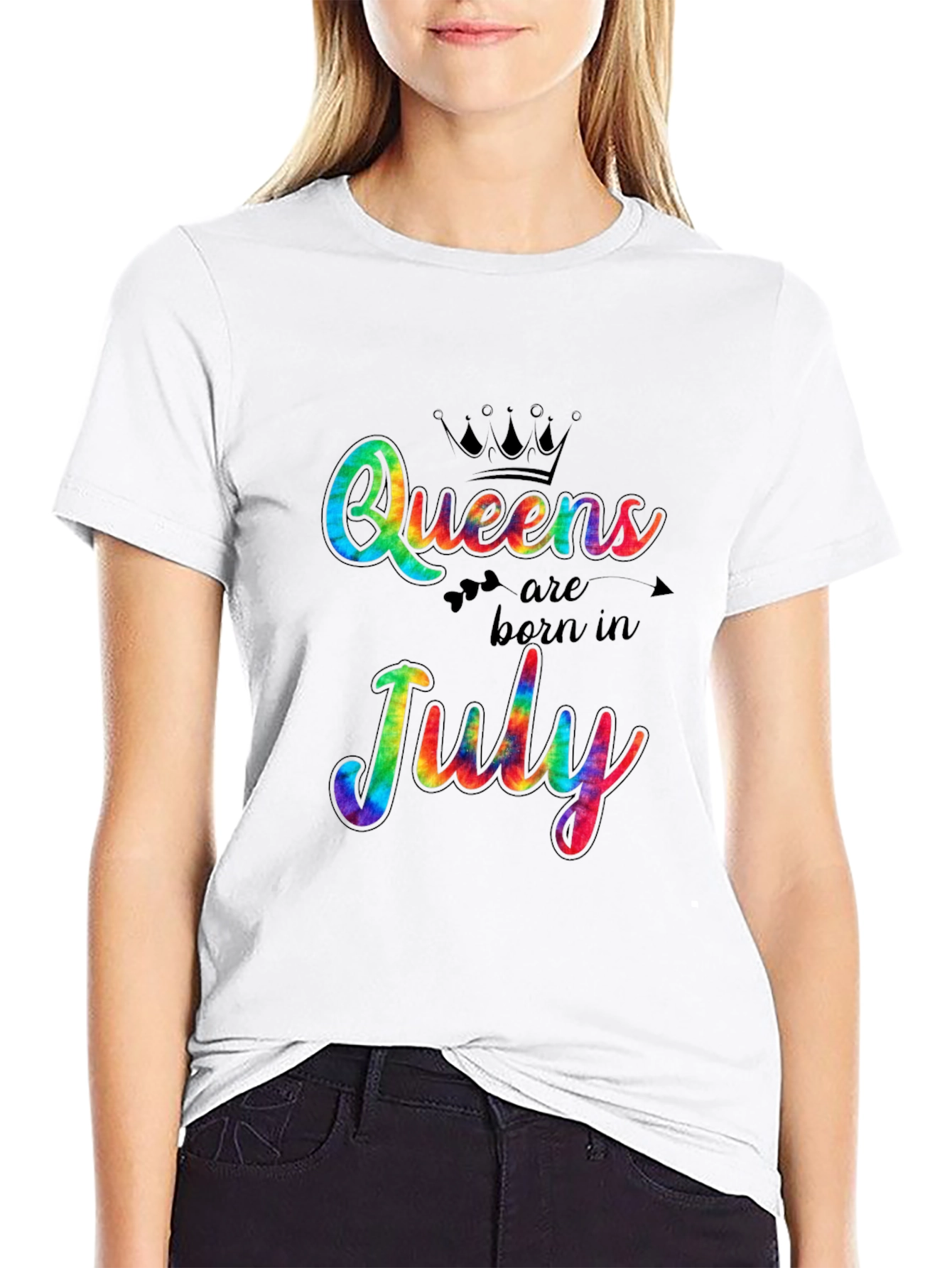Queens Born in July Tie Dye T-Shirt