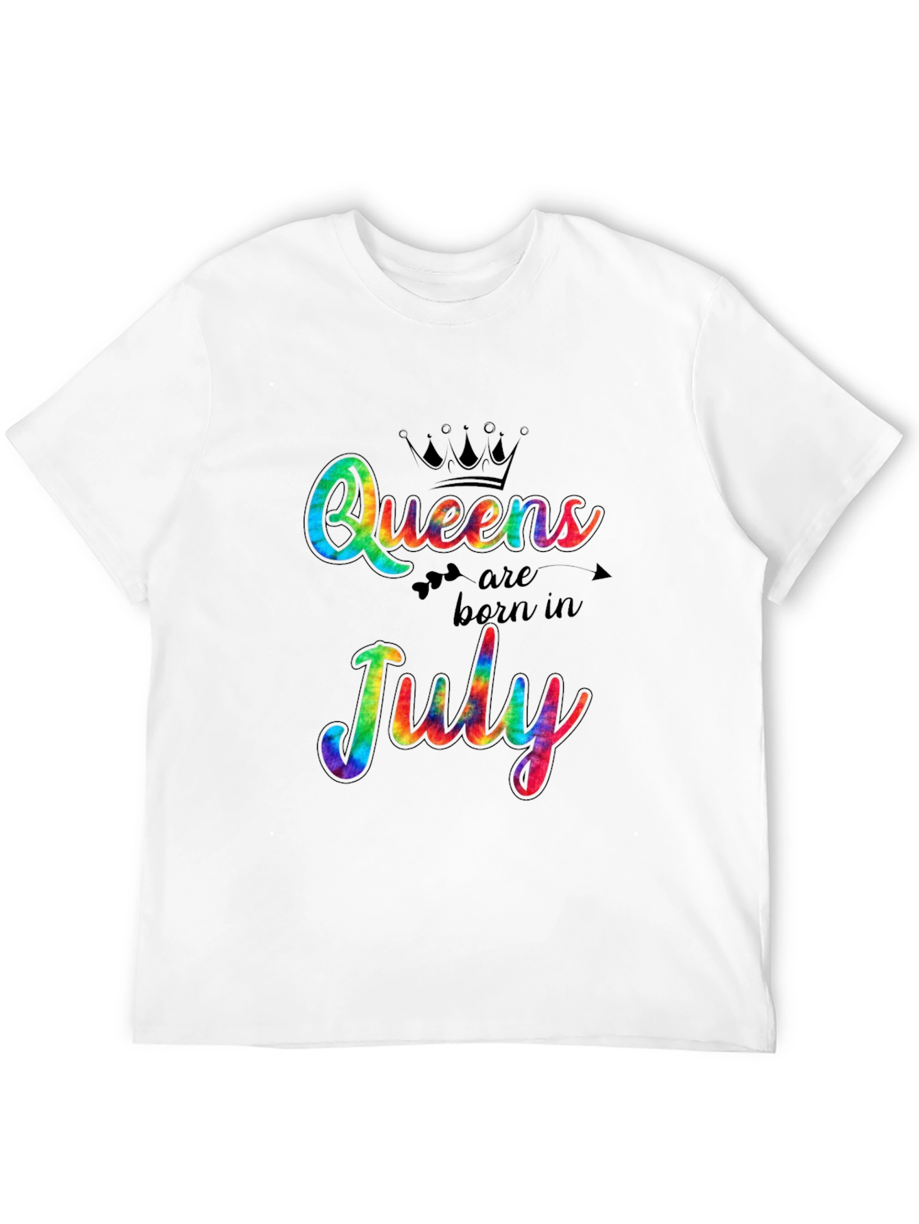 Queens Born in July Tie Dye T-Shirt