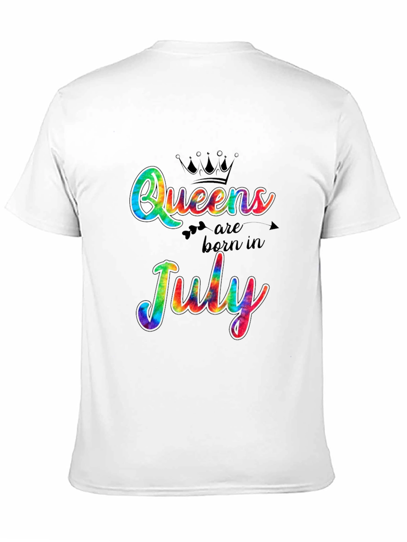 Queens Born in July Tie Dye T-Shirt