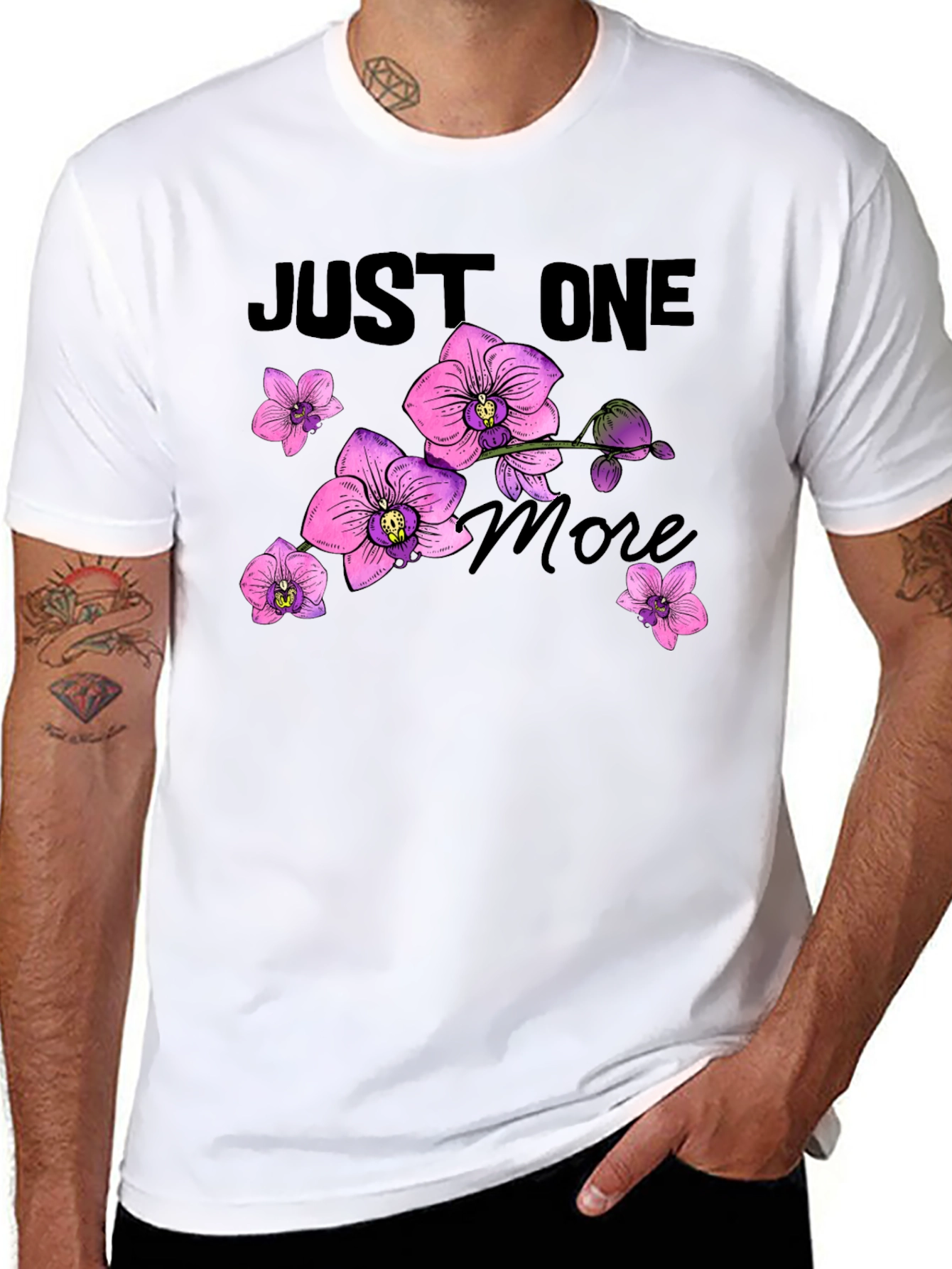 Just One More Orchid Flower T-Shirt