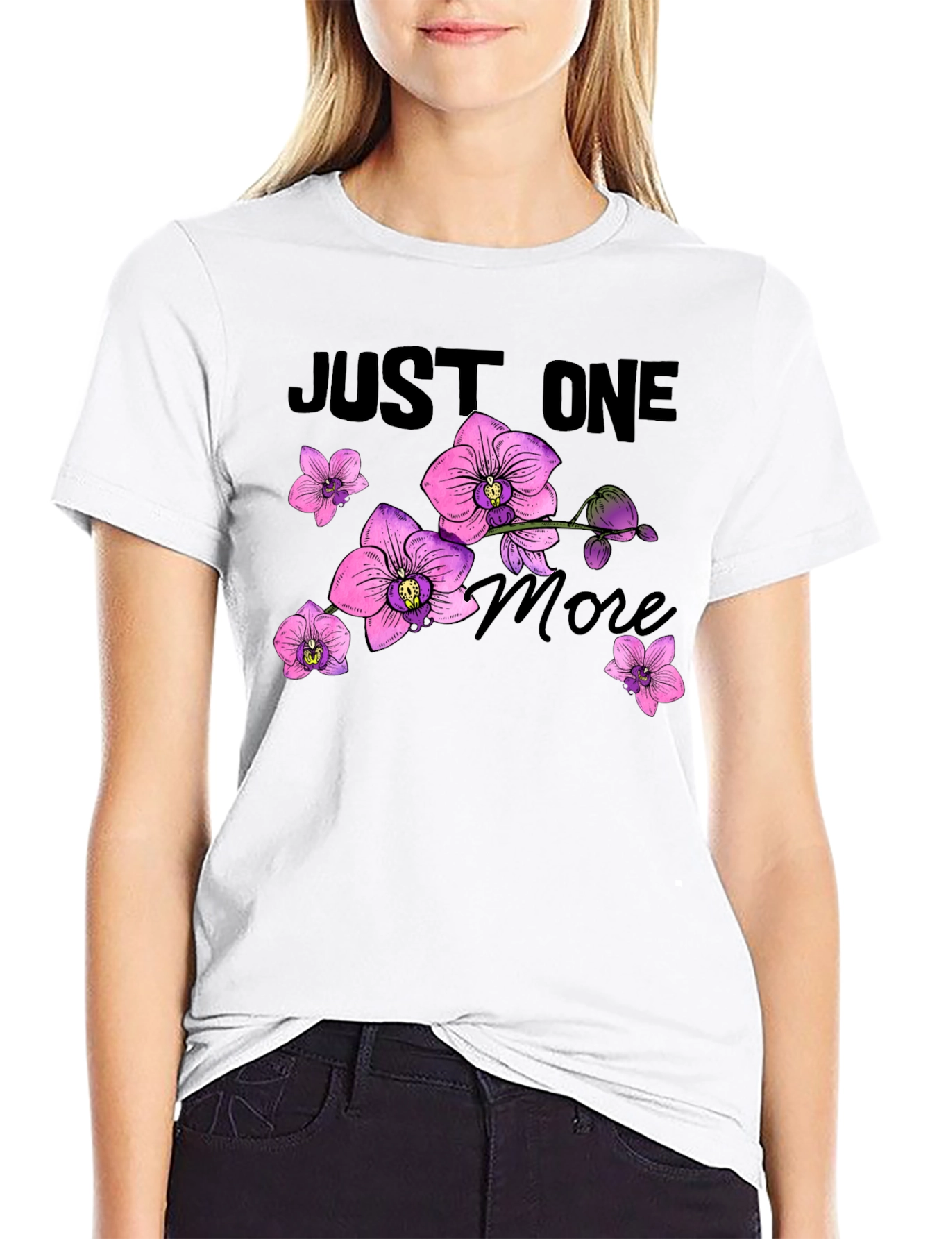Just One More Orchid Flower T-Shirt