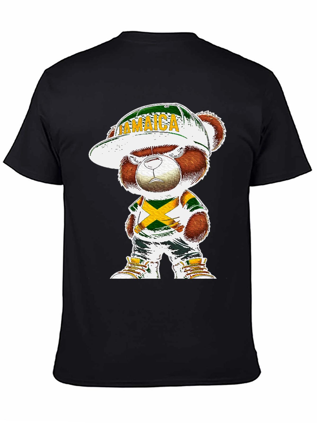 Jamaica Bear T-Shirt - Cool Cartoon Graphic Tee