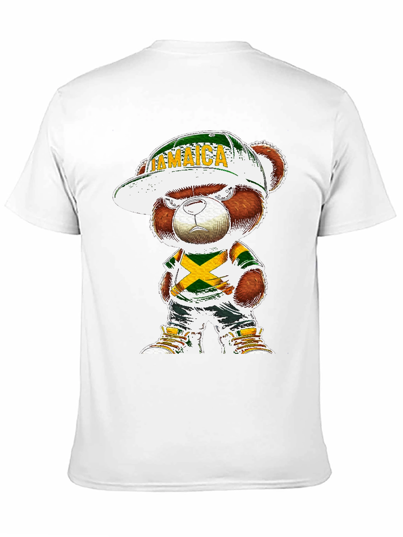 Jamaica Bear T-Shirt - Cool Cartoon Graphic Tee