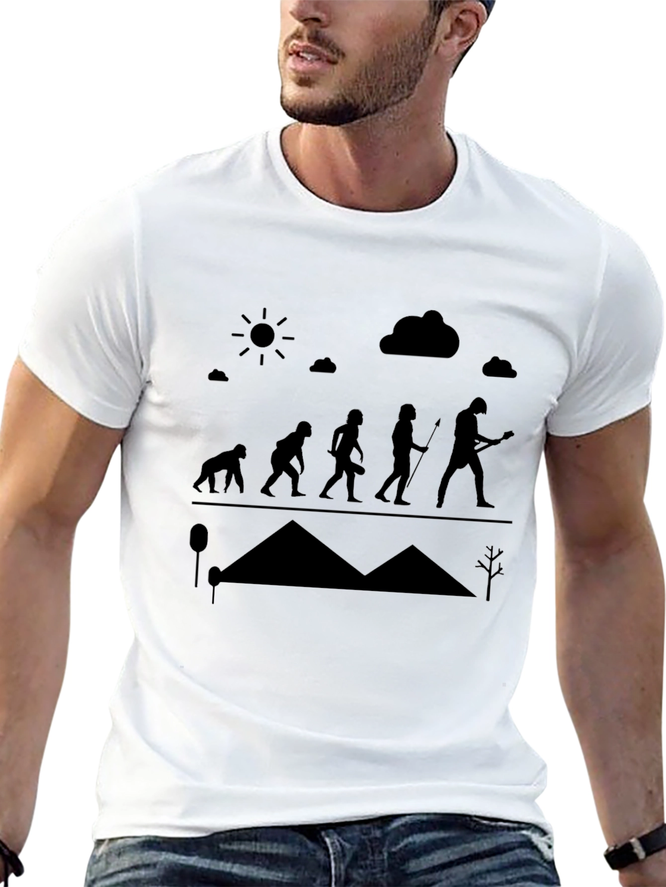 Evolution of Rock T-Shirt - Funny Musician Tee