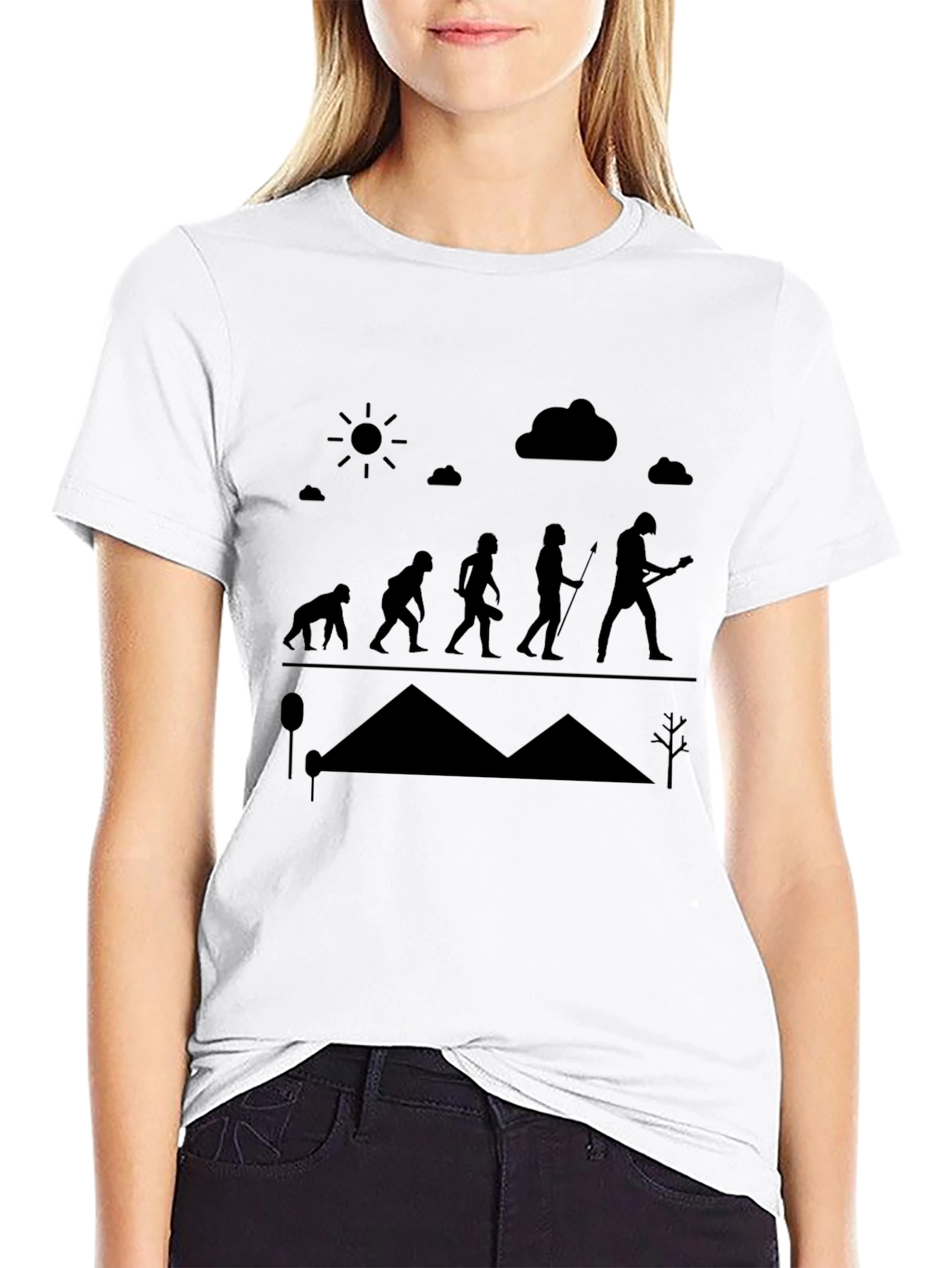 Evolution of Rock T-Shirt - Funny Musician Tee